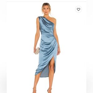 Elliatt Blue Silky Dress
